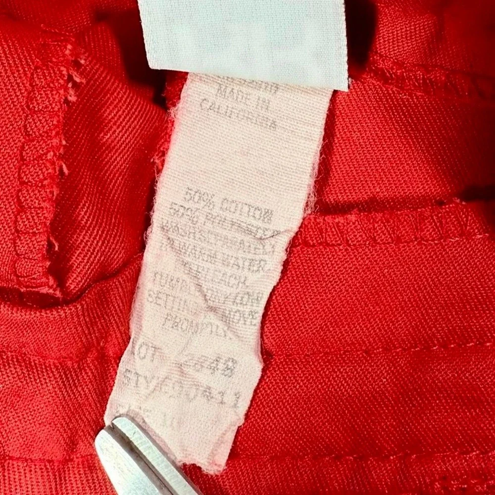 Vintage RR Sportwear Red Cotton Mini‎ Skirt – Size M (Fits S, Made in California